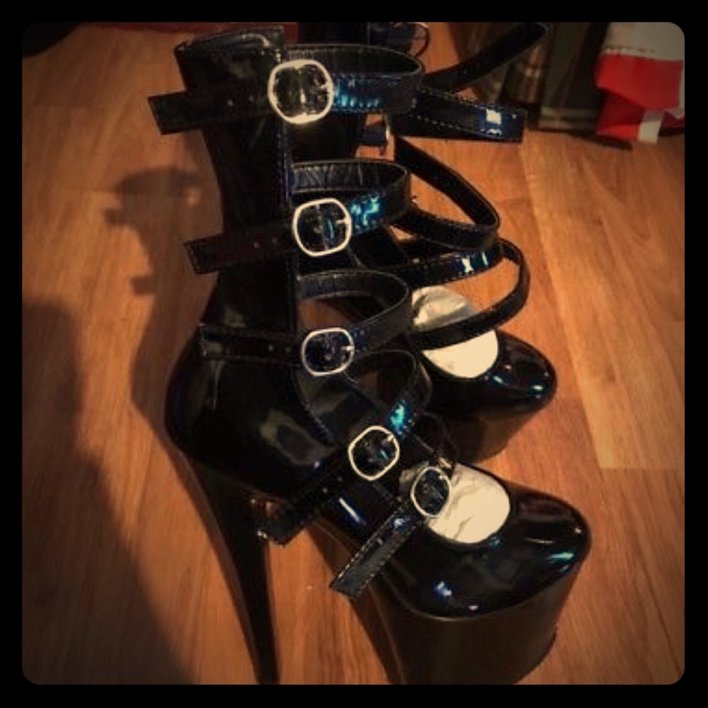 Pleaser Brand Stiletto Shoes Mary Jane style 7M